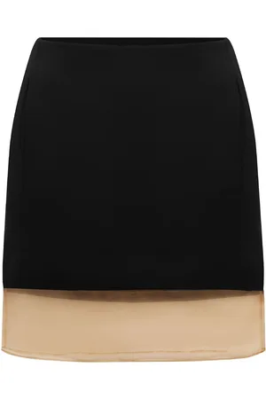 ESSE Issia Jersey & Tulle Mini Skirt
