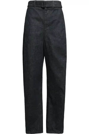 LEMAIRE High Waist Curved Cotton Jeans