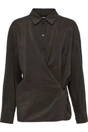 LEMAIRE Dry Silk Straight Collar Shirt