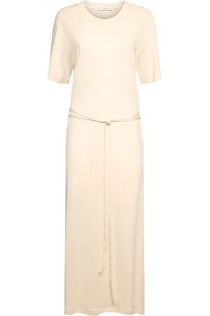 LEMAIRE Belted Rib Jersey T-shirt Dress