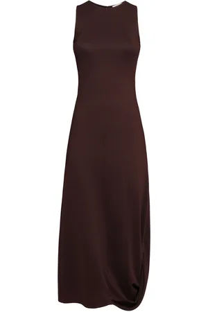 LEMAIRE Silk Viscose Interlock Twisted Hem Dress