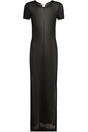 LEMAIRE Shiny Viscose Column Dress W/ Slits