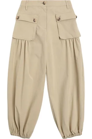 Max&Co. Cotton Blend Gabardine Cargo Pants