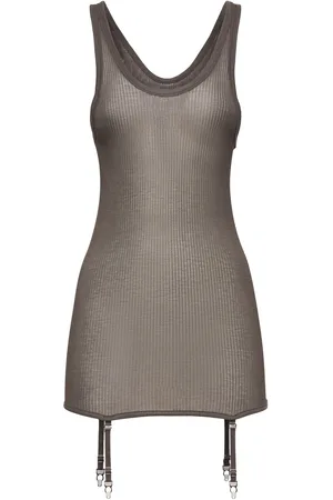 LEMAIRE Viscose Silk Rib Tank Top W/suspenders
