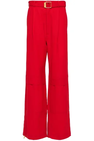 Ami Fluid Wool Canvas Cargo Pants