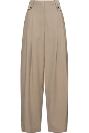 Nanushka Jenci Raw Silk Blend High Waist Pants