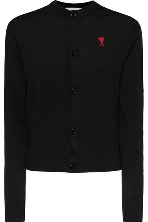 Ami Adc Logo Wool Cardigan