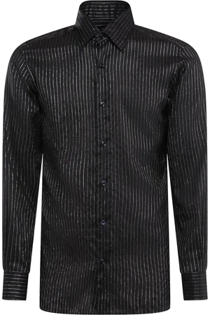 Tom Ford Striped Silk Blend Slim Fit Shirt