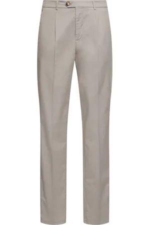 Brunello Cucinelli Dyed Stretch Cotton Gabardine Pants