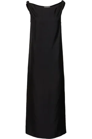 Loulou Studio Moun Sleeveless Draped Silk Midi Dress