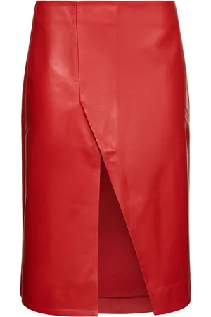 Loulou Studio Ekare Leather Midi Skirt