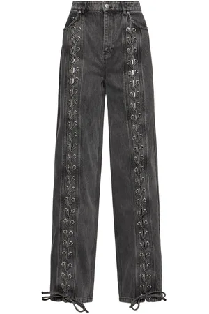 ROTATE Denim Lace-up Pants