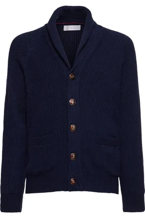 Brunello Cucinelli Sciallato Cotton Knit Cardigan