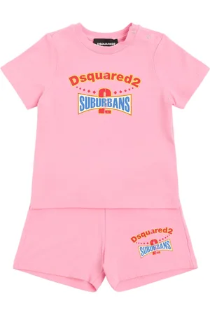 Dsquared2 Logo Stretch Cotton T-shirt & Shorts