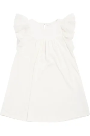 Chloé Embroidered Cotton Interlock Dress