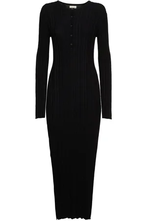 Loulou Studio Eldara Silk Blend Rib Long Dress