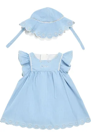Chloé Cotton Chambray Dress & Hat