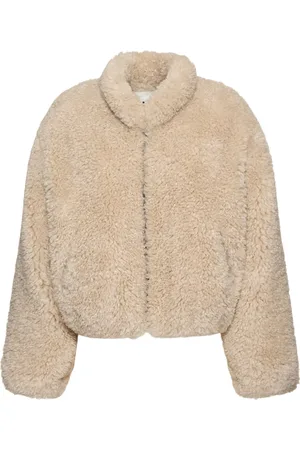 Marant Etoile Anasta Short Teddy Shearling Coat