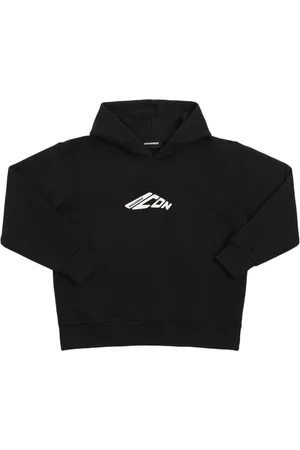 Dsquared2 Printed Cotton Hooded Sweatshirt
