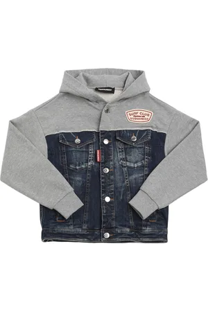 Dsquared2 Cotton & Denim Hooded Jacket