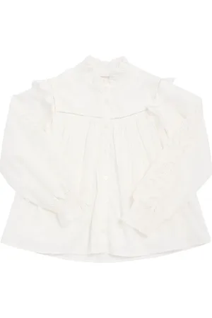 Chloé Embroidered Cotton Veil Shirt