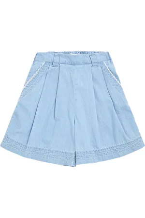 Chloé Light Cotton Denim Shorts