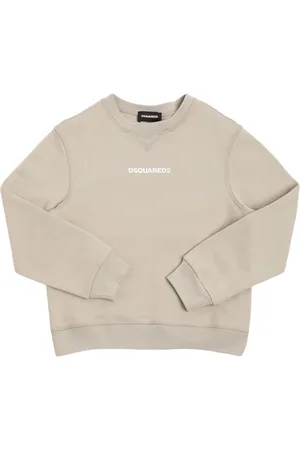 Dsquared2 Printed Cotton Crewneck Sweatshirt