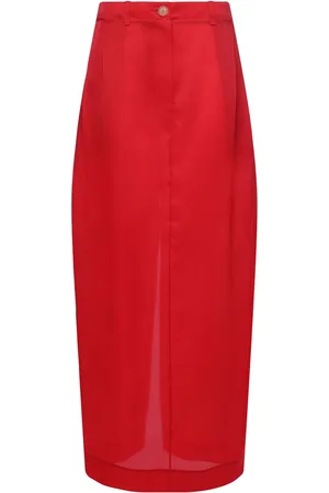 Khaite Lucian Silk Organza Long Skirt