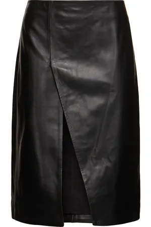 Loulou Studio Ekare Leather Midi Skirt
