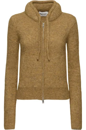 Marant Etoile Milly Zipped Alpaca Blend Knit Cardigan
