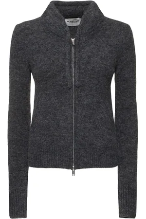 Marant Etoile Milly Zipped Alpaca Blend Knit Cardigan