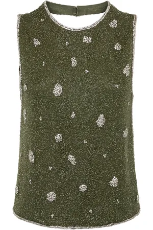GIUSEPPE DI MORABITO Embellished Open Back Top