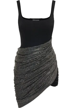 GIUSEPPE DI MORABITO Viscose Draped Asymmetric Mini Dress