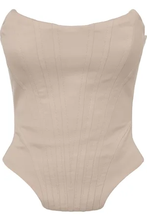 GIUSEPPE DI MORABITO Wool Strapless Bustier Top