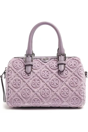 Tory Burch T Monogram Fil Coupé Petite Barrel Bag