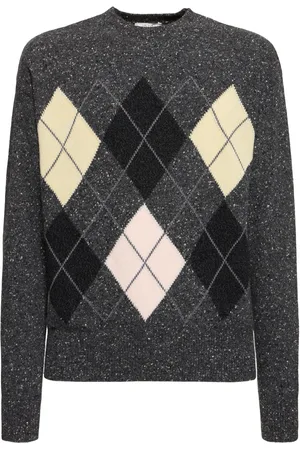 The Row Pincer Argyle Cashmere Sweater