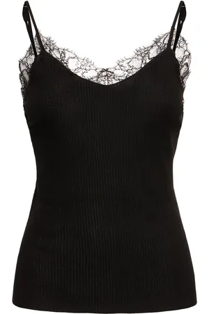 The Row Ikee Silk Blend Camisole Top W/lace