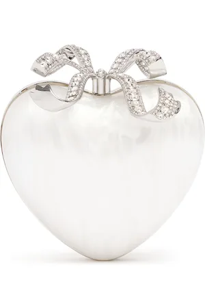 Self-Portrait Heart Pearl Clutch