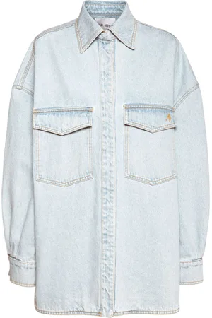 The Attico Logo Cotton Denim Shirt-jacket