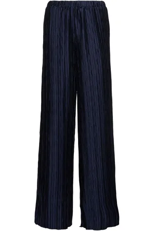 16Arlington Mandrake Pleated Satin Wide Pants