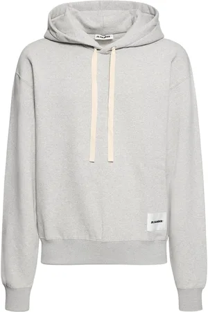 Jil Sander Compact Cotton Terry Sweatshirt Hoodie