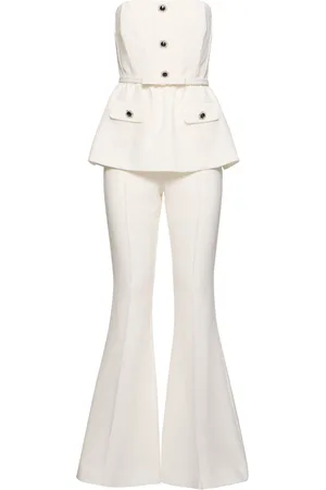 Self-Portrait Stretch Crepe Jumpsuit