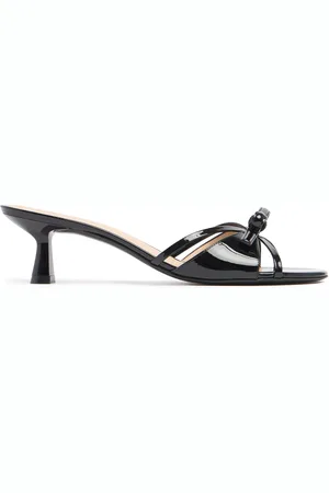 Stuart Weitzman 50mm Felicity Patent Leather Mules
