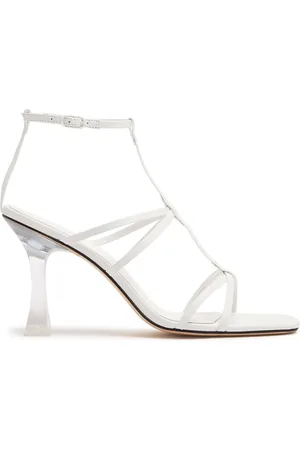 Studio Amelia 90mm Artemis Leather & Plexi Sandals