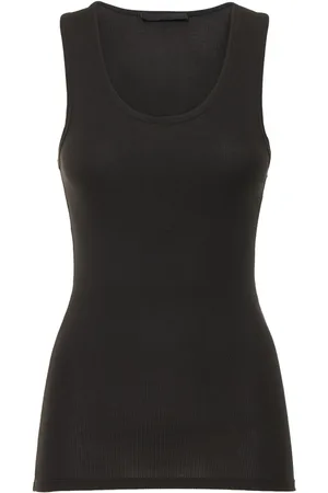 WARDROBE.NYC Ribbed Cotton Jersey Tank Top