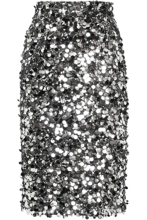 Dolce & Gabbana Sequined Midi Pencil Skirt