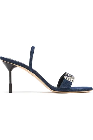 Msgm 75mm Denim Sandals