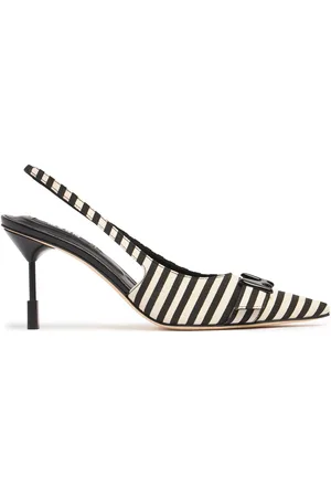 Msgm 75mm Canvas Slingbacks