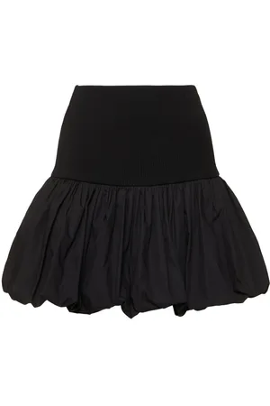 ANDREADAMO Bubble Knit Viscose Blend Mini Skirt