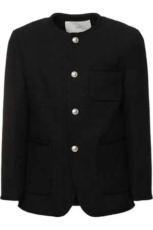 DUNST Unisex Oversize Collarless Tweed Jacket